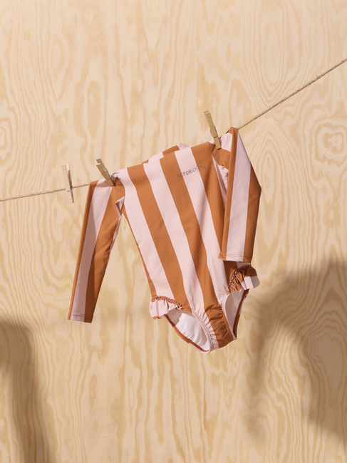 Nordbjörn Sandsjön UV-Baddräkt, Rosa Randig