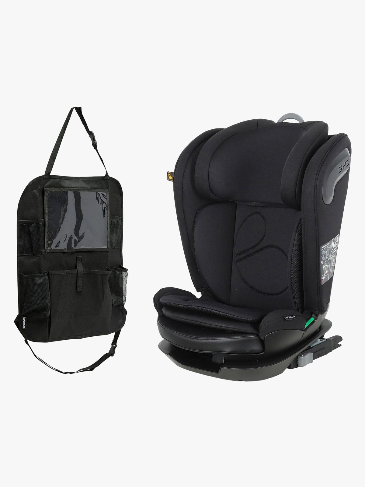 Beemoo Reform ISOFIX Bältesstol  Inkl. Smart Organizer, Black Stone