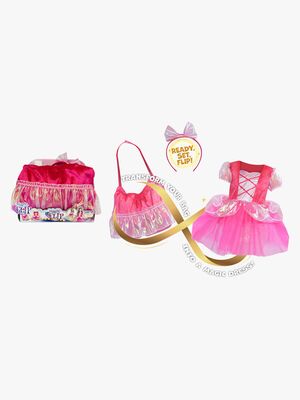 Magic Flip Kostume Prinsesse 110-116 cm, Pink