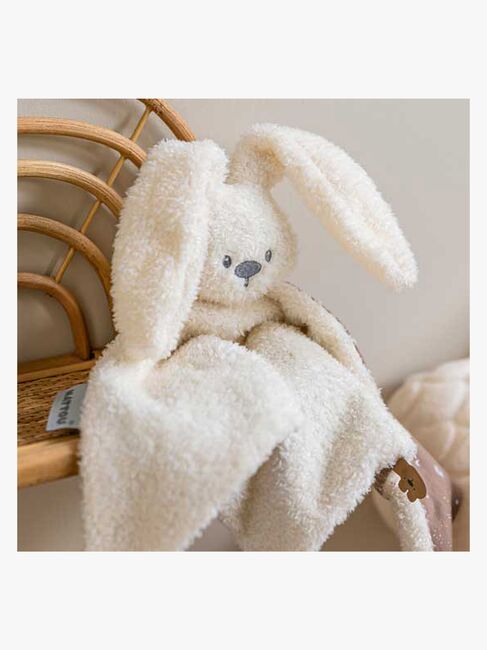 Nattou Lapidou Teddy Snuttefilt Stor, Benvit