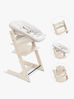 Stokke Tripp Trapp Matstol Bundle inkl. Bricka, Vanilla White