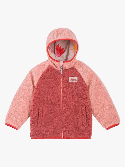 Viking Play  Vändbar Fleecejacka, Light Pink