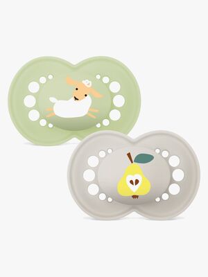 MAM Original Nappar Silikon 2-Pack 6-16m, Neutral