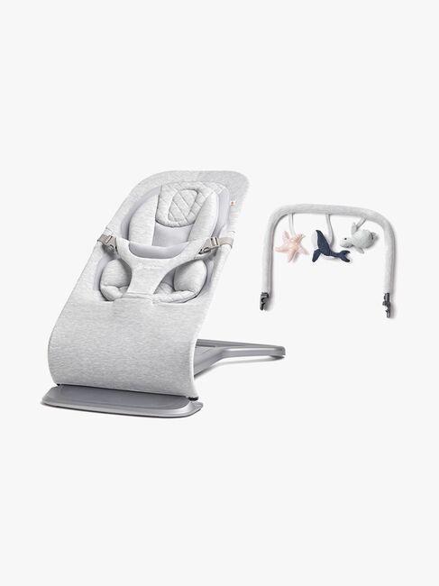 Ergobaby Evolve 3-in-1 Babysitter inkl. Lekbåge, Light Grey