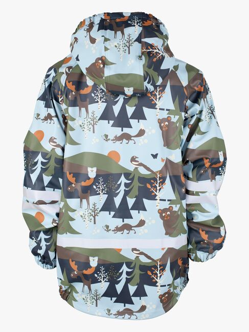 Lindberg Lekhyttan Fodrat Regnställ, Light Blue/Brown