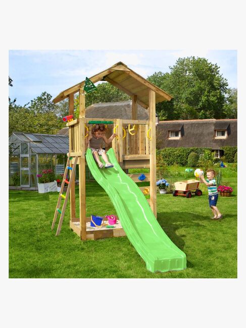 Jungle Gym Sierra Lektorn med Grön Rutschkana