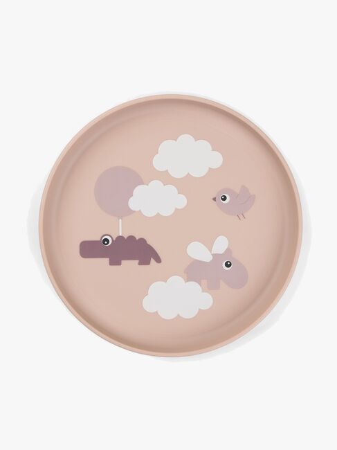 Done By Deer Foodie Tallrik Happy Clouds, Rosa