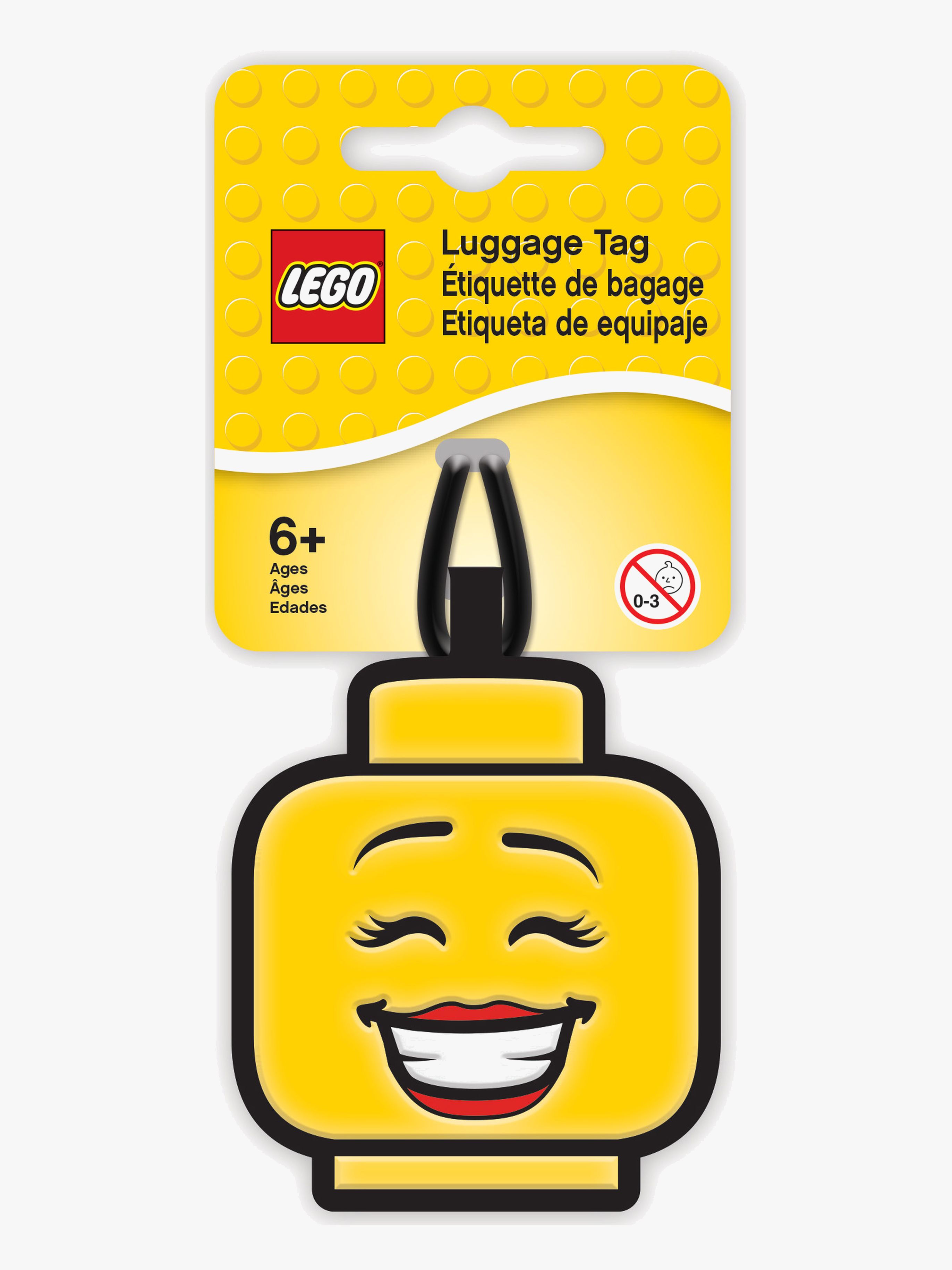 LEGO® Iconic Bagagetag Face, Gul