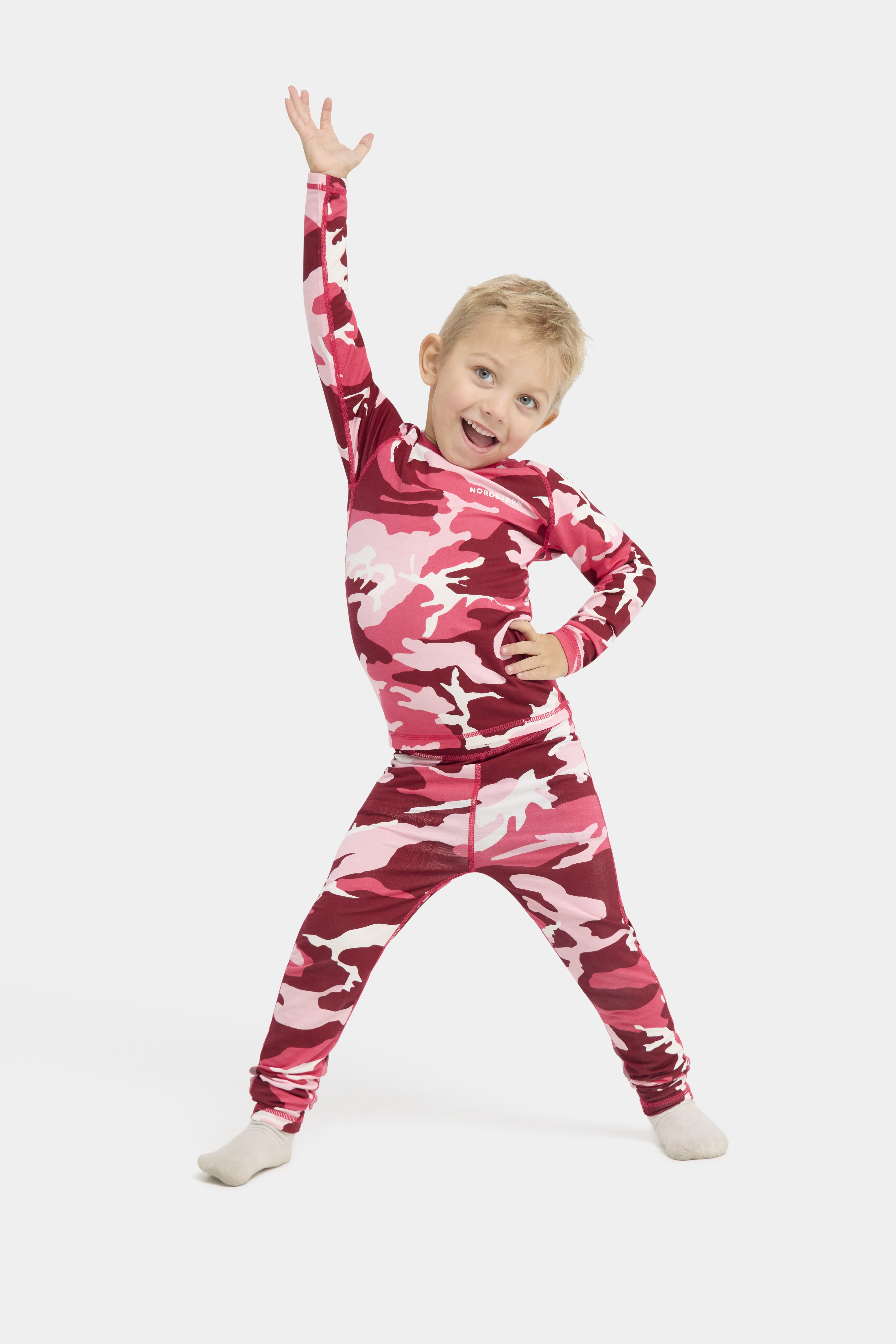 Nordbjørn Verbier Underställ Bamboo, Camo Pink, 100