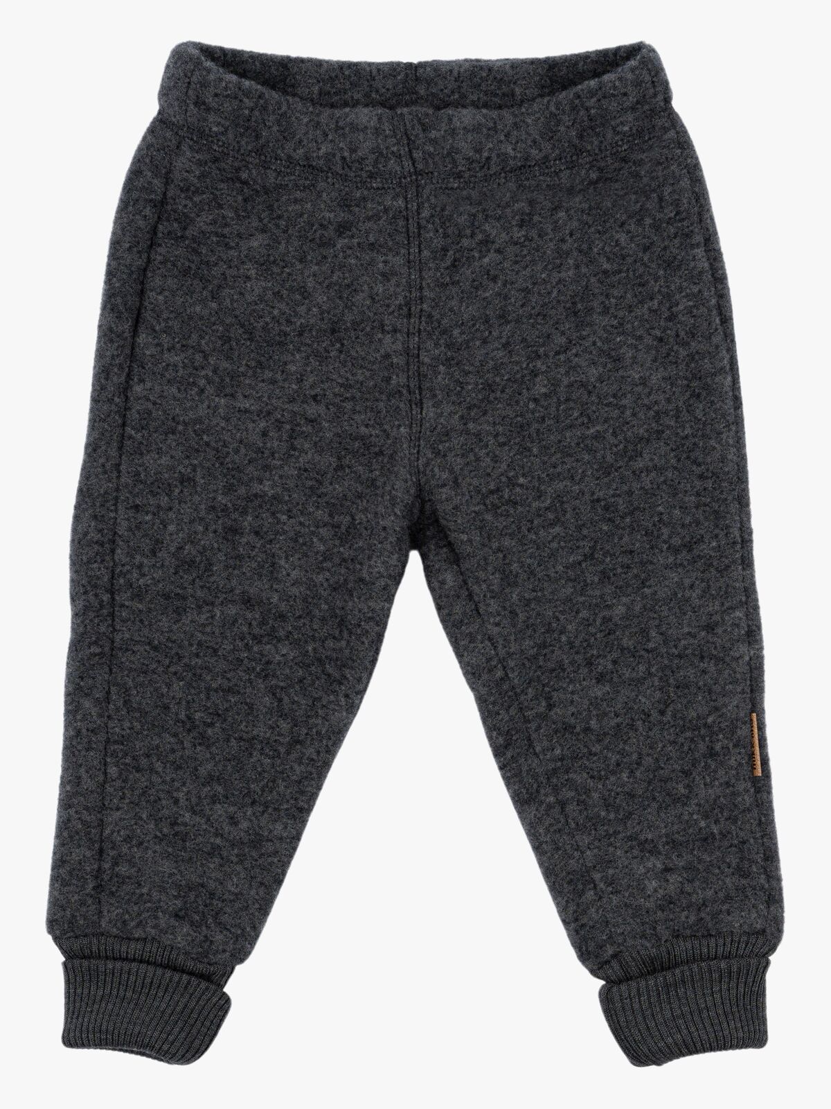 Mikk-Line Ullfleecebyxor Baby, Anthracite Melange