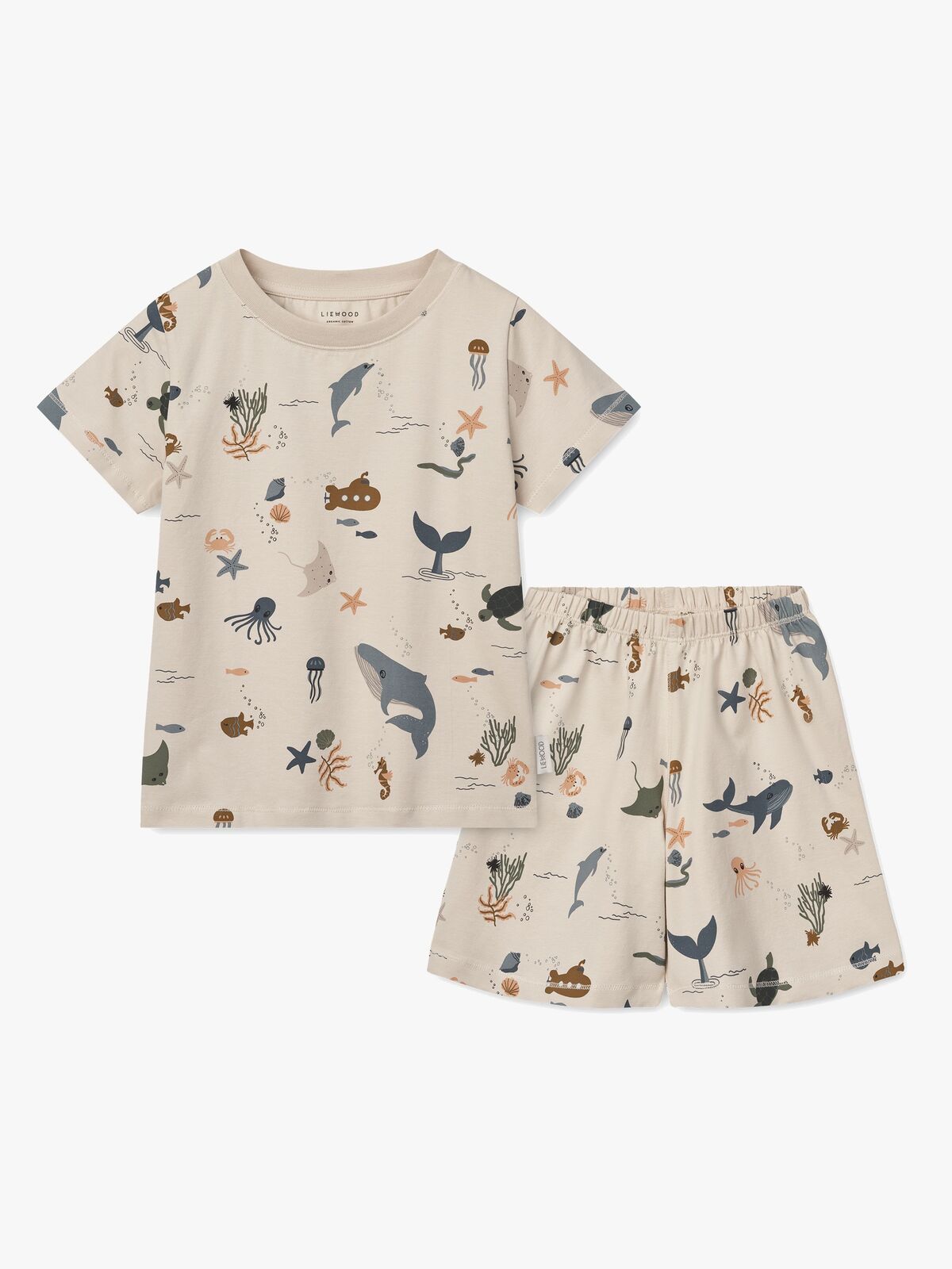 LIEWOOD Ilford Pyjamas 2-Delat Set, Sea creature/Sandy