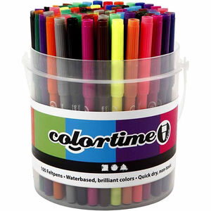 Colortime Dubbeltusch Mixade Färger 100st
