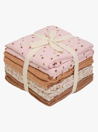 Pippi Muslinfilt 8-Pack, Sepia Rose