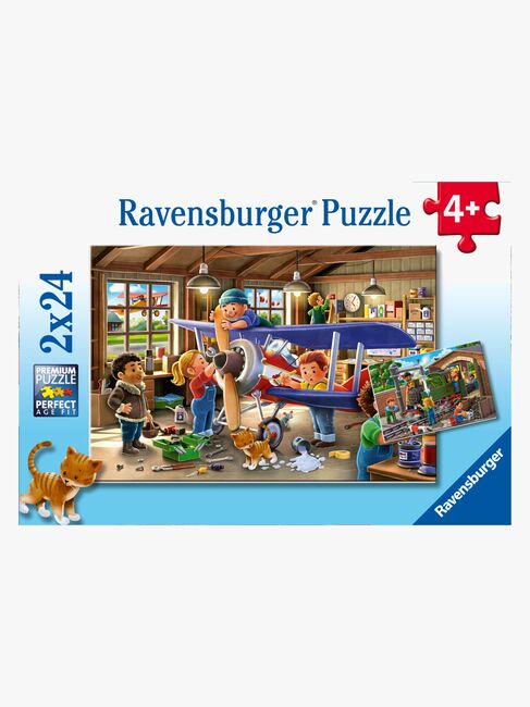 Ravensburger Airplane & Train Repairs Pussel 2x24 Bitar