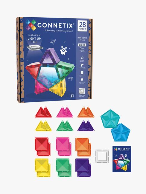 Connetix Magnetiska Byggklossar Light Star 28 Delar