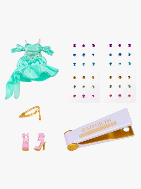 Rainbow High Be Dazzling Celine Turquoise Modedocka, Teal