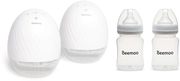 Beemoo CARE Wearable Elektrisk Bröstpump Dubbel inkl. Bröstmjölksflaska 180 ml 2-pack