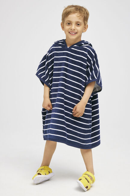 Nordbjørn Skrea Badponcho, Navy Stripe