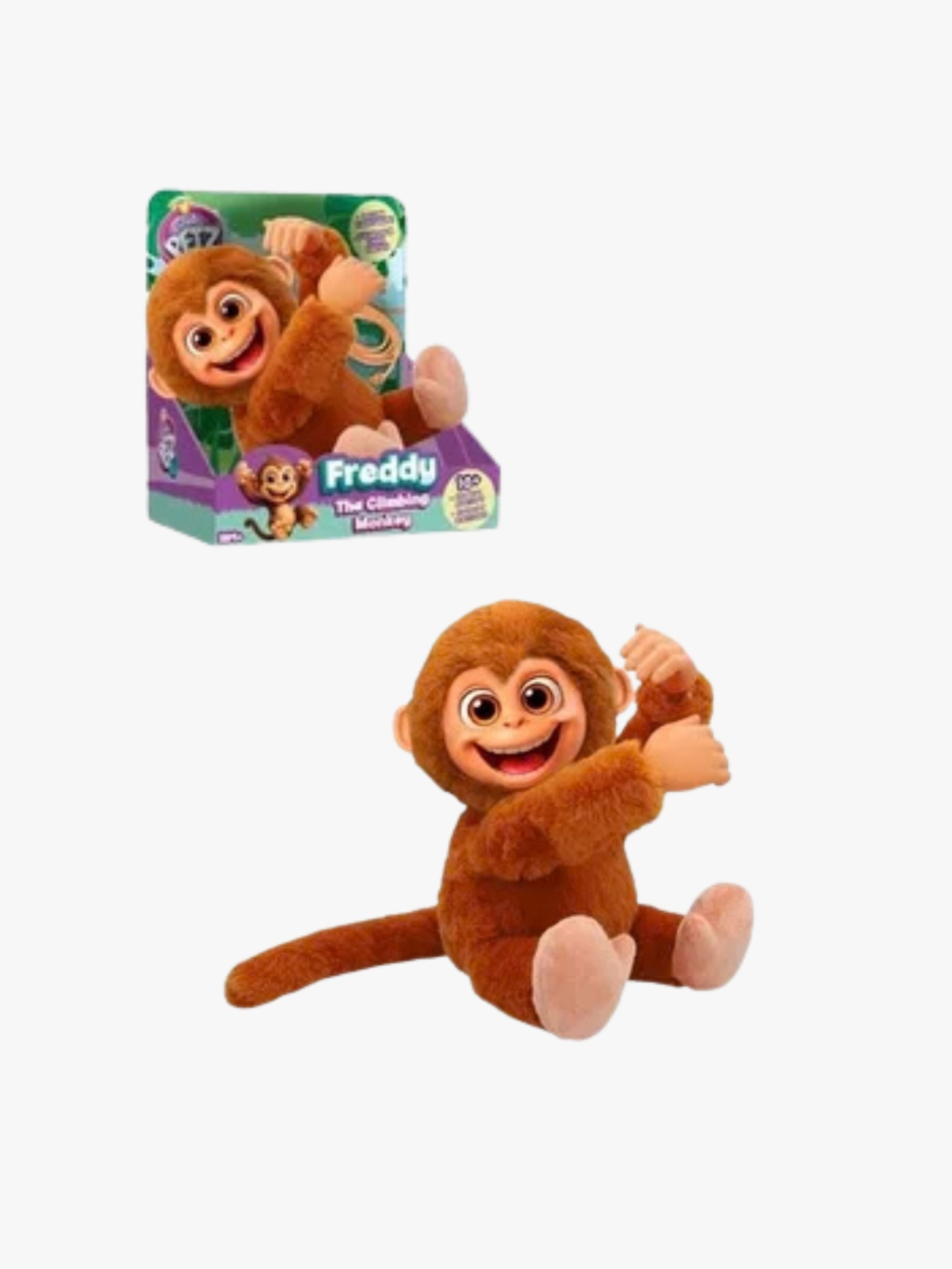 Club Petz Interaktivt Gosedjur Klättrande Apa Freddy 26 cm