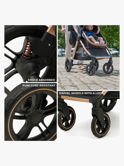 Kinderkraft ESME PRO 3-in-1 Duovagn Travelsystem, Sand Beige