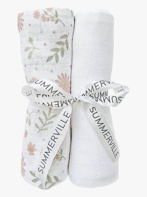 Summerville Organic Muslinfilt 2-Pack, Blossom