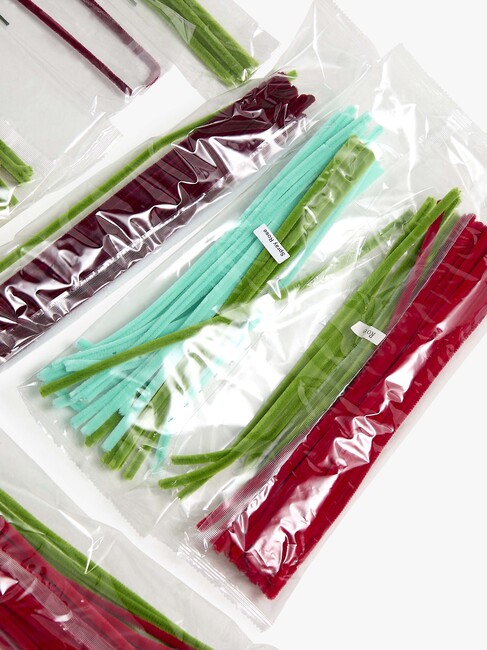 Fippla DIY-set Blombukett med Piprensare 21 Delar, Röd