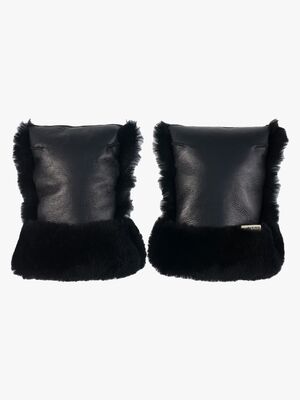 BINIBAMBA Fårskinn Coated Buggy Handvärmare, Noir