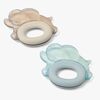 LIEWOOD Rita Elephant Bitring 2-Pack, Sandy/Dove blue