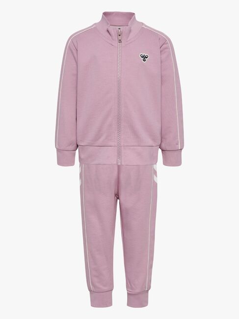 Hummel Mini Regular Tracksuit, Mauve Shadow