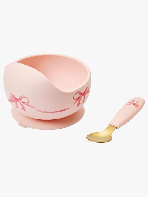 Elodie Skål Set Silikon, Rosy Bow