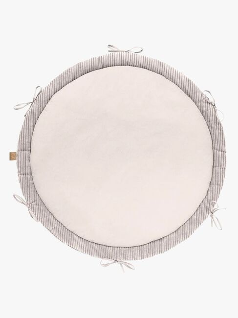 MeowBaby Aesthetic Babynest med Flätat Skydd & Lekmatta, Ecru