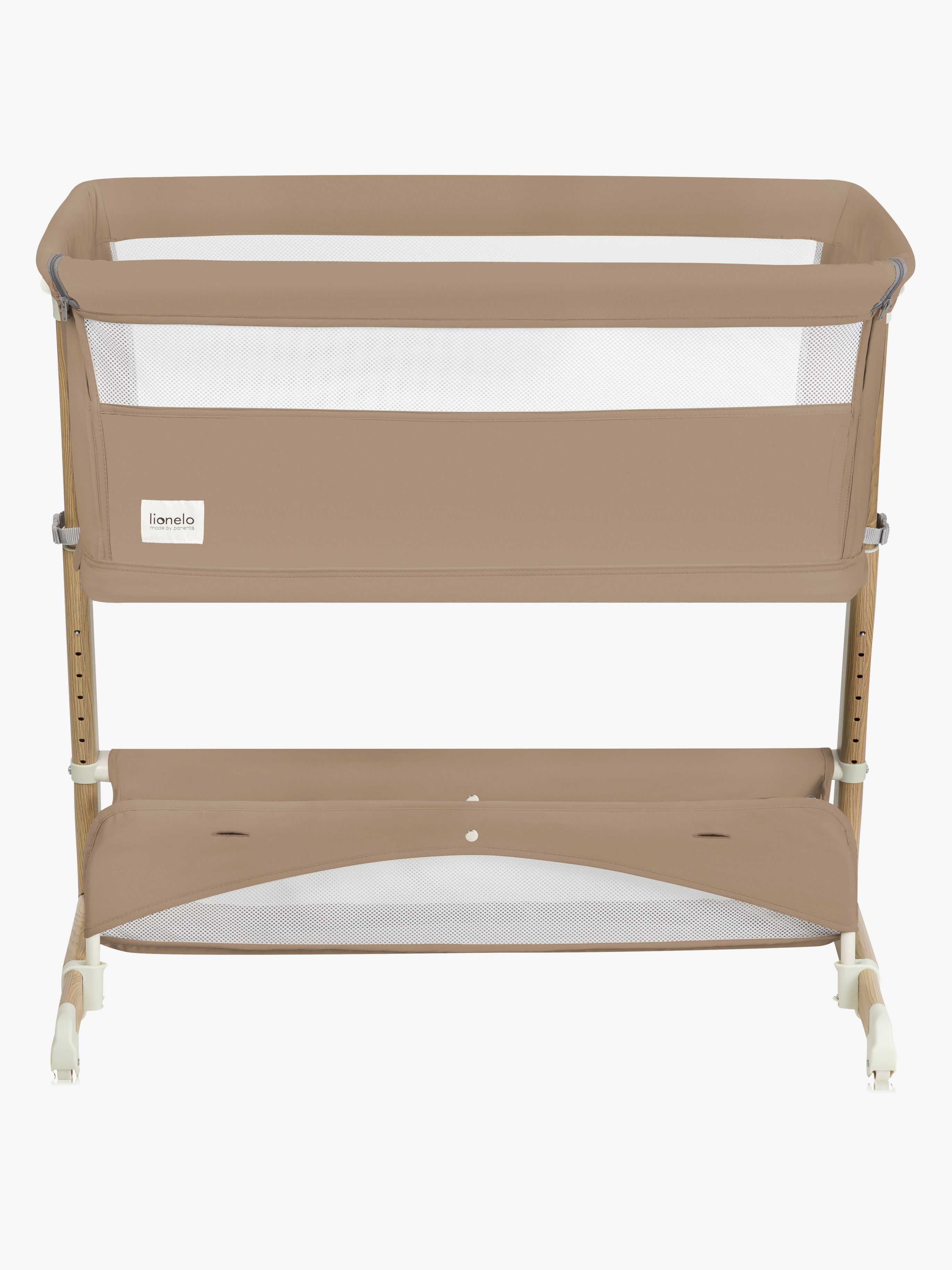 Lionelo Thomi Plus 5-i-1 Bedside Crib, Beige Carmel
