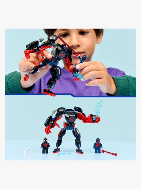 LEGO Super Heroes 76337 Miles Morales robot mot Spider-Man 2099