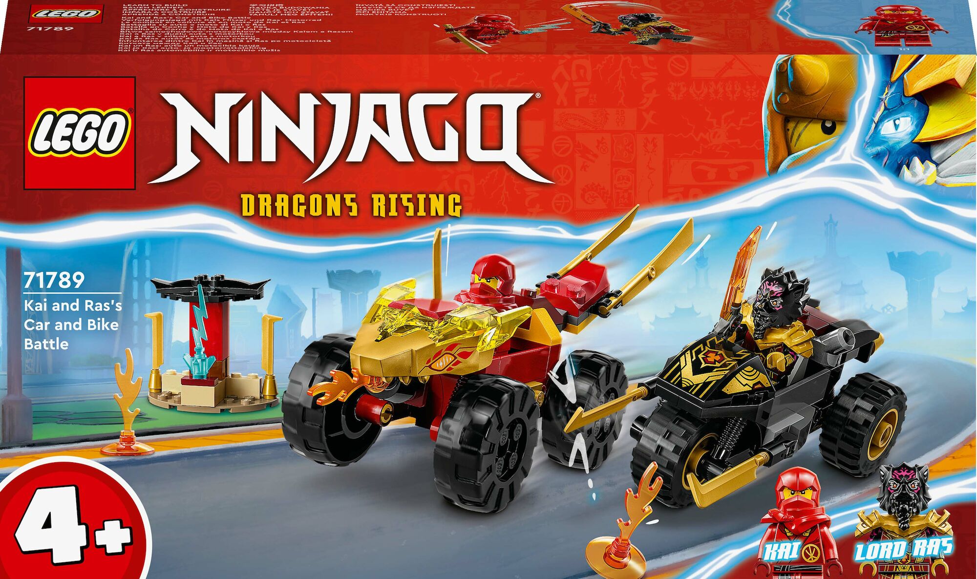 LEGO Ninjago 71789 Kais Och Ras Bil- Och Motorcykelstrid