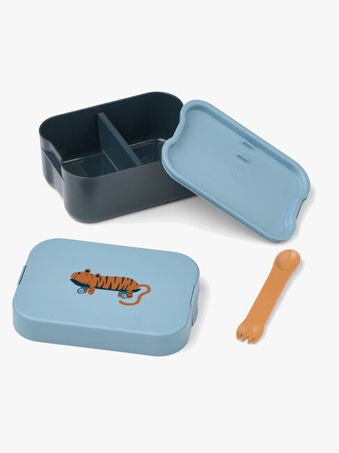 LIEWOOD Kamil  Mönstrad Matlåda, Tiger/Beach blue