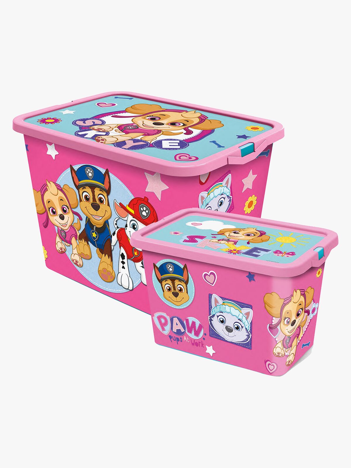 Paw Patrol Förvaringsboxar Set 23l & 7l, Rosa
