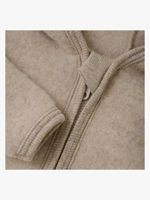 Huttelihut Ullfleecejacka Merinoull, Camel Melange