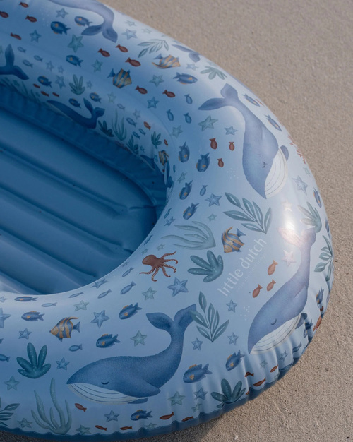 Little Dutch Badmadrass Ocean World Båt, Blue