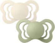 BIBS Couture Napp 2-pack Latex Stl 1, Ivory/Sage