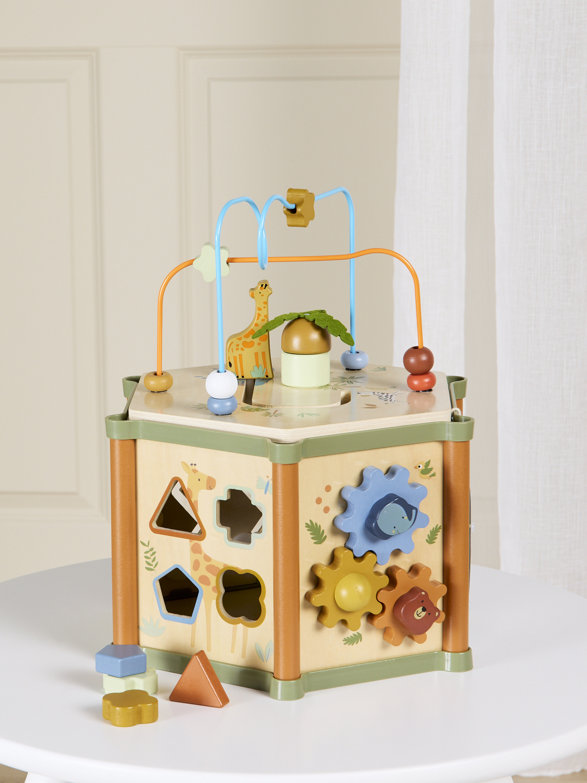 Alice & Fox Aktivitetskub Hexagon Safaridjur