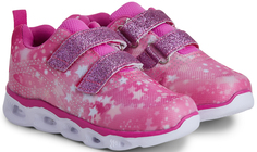 Nordbjørn Milky Way Blinkande Sneakers, Pink/Cerise