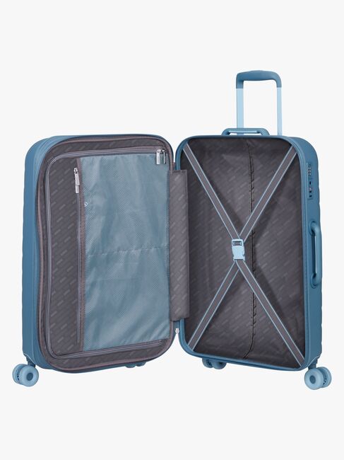 American Tourister Neovibe Spinner Resväska 66-74L, Steel Blue