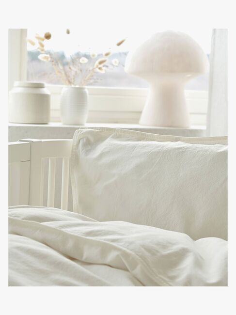 Borganäs Bäddset Spjälsäng Humble 100 x 130 2-delat, Vit