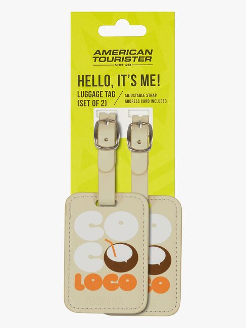 American Tourister Graphic Tags Bagagetag 2-Pack, Coco Loco