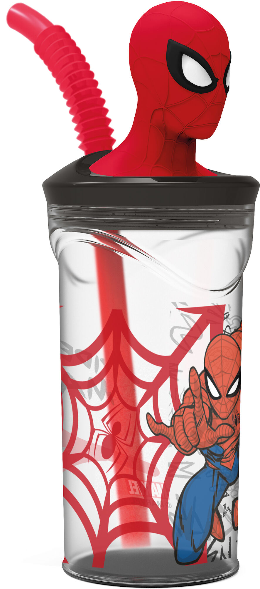 Marvel Spider-Man Vattenflaska 3D Figur Tumbler 360 ml