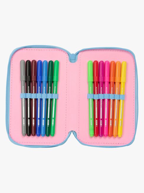 Disney Stitch  Fyllt Trippelpennfodral 37 Delar, Bright