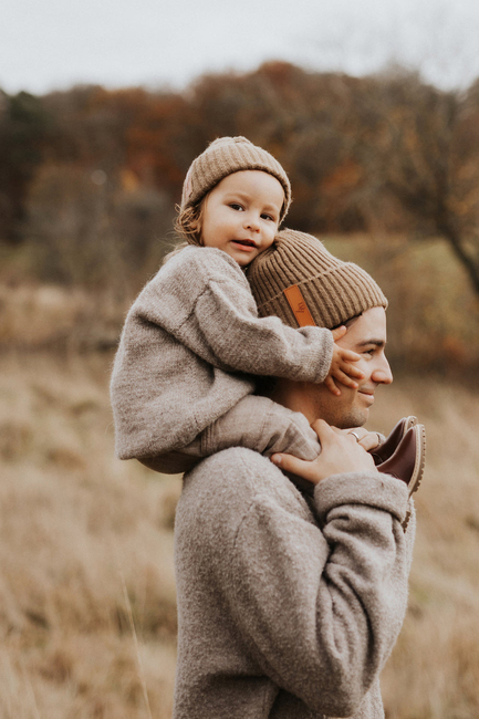 BabyMocs Stickad Mössa, Greige