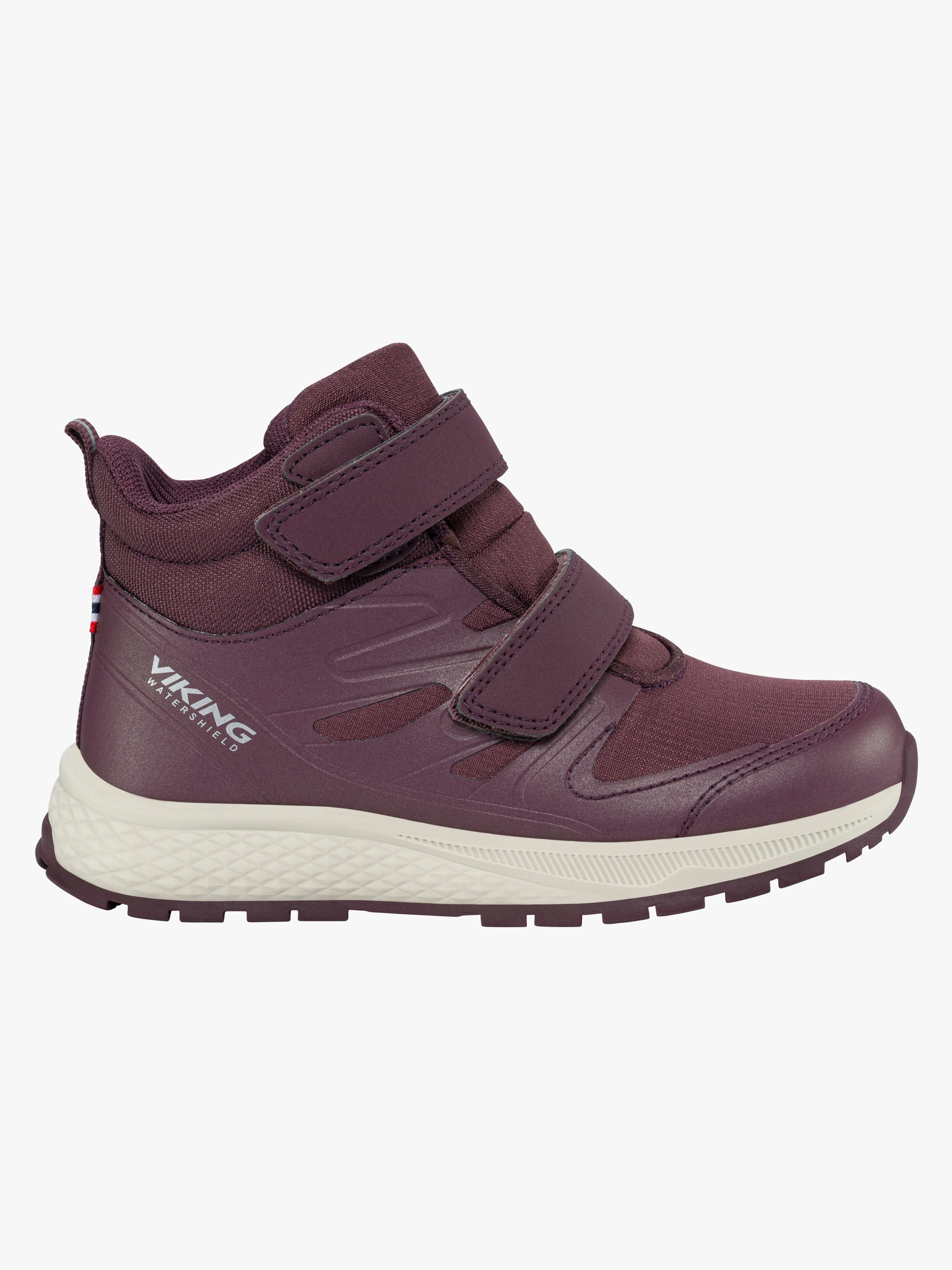 Viking Equip 2V Mid  Vattentäta Sneakers, Grape, 32