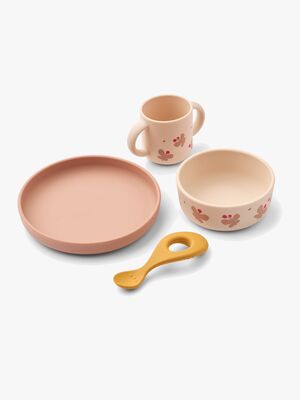 LIEWOOD Vivi  Mönstrat Matset Silikon, Butterfly/Apple blossom