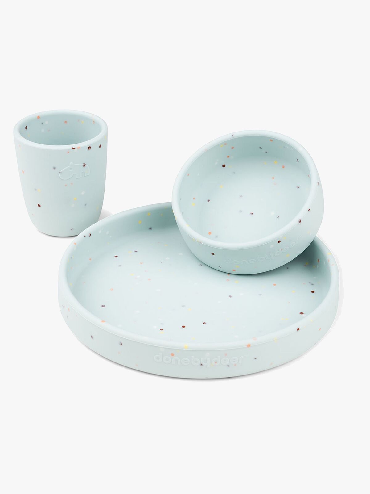 Done By Deer Confetti Barnserviser, Blå